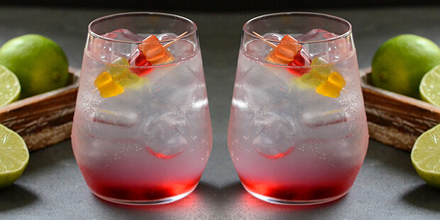 Den iskolde drink er flot lagdelt som en vaskeægte Astronaut is