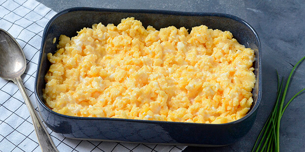 Servér dem f.eks. til brunch med bacon og pølser til.