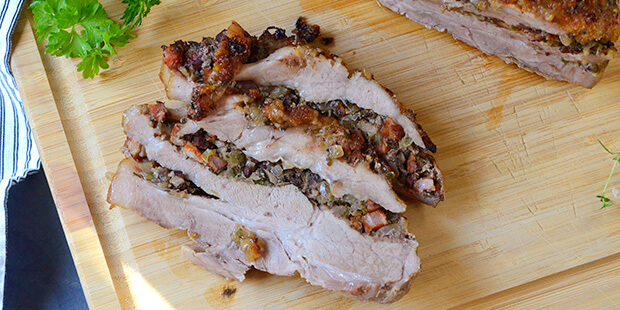 Skær skiver når du skal servere stegen.