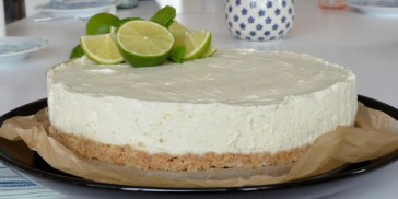 Cheesecake med lime men uden husblas.