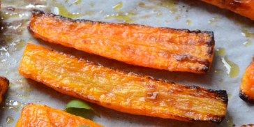 Gulerødder bagt i airfryer
