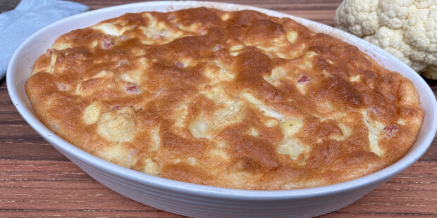 Sund blomkålsgratin der smager som den gode gammeldags udgave