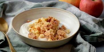 Dessert med æbler