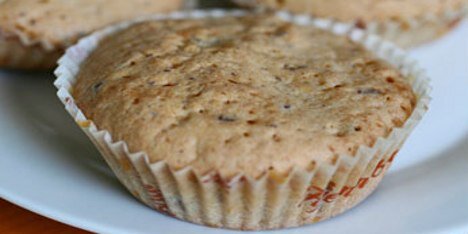 Lækre muffins med et stref af makron.